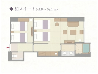 《間取り図》和スイート(一例)