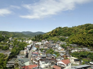 修善寺の風景 9階エレベーターホールより