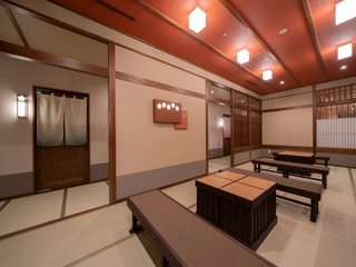 【5つの無料貸切風呂】事前予約不要。案内板をご確認頂き、空きがございましたらご利用くださいませ。