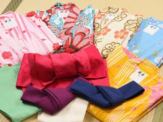 【無料サービス】お好みの色浴衣をお選びいただけます