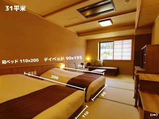 【客室:コンフォートツイン】ベッド幅110㎝2台、ベッド幅90cm1台。