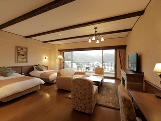 【フォース】ファミリーやグループ旅行などにおすすめの広々としたお部屋です。