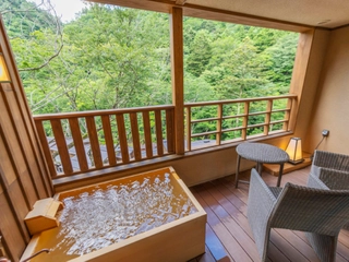 【ツイン】客室風呂は露天風呂タイプ