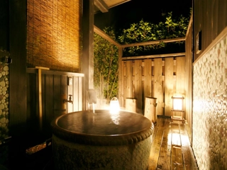 【離れ 竹ぶえ】きらの里1番人気の“源泉掛け流し”露天風呂付き客室