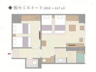 《間取り図》和スイート(一例)