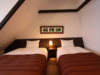 ■コンフォートツイン■ゆったりと寛げる約29㎡。2台のうち1台はダブルベッドを設置しました。