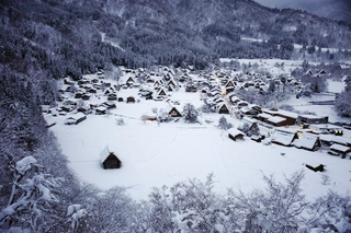 【景観】冬の天守閣展望台