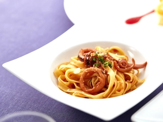 【夕食】 パスタも季節ごとに内容を変えてご準備