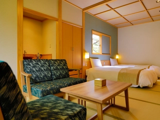 【湯の坐】≪和洋室≫天然温泉檜内風呂〈1階〉