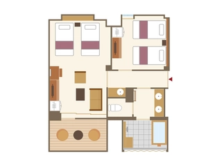 【本館 露天風呂付和フォース】