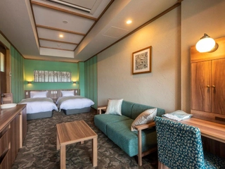 【客室/ヘンゼルとグレーテル】温泉露天風呂付ツイン