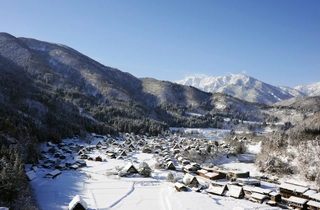 【景観】冬の天守閣展望台