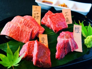 【飛騨牛】飛騨牛を贅沢に味わいたい方におすすめ♪飛騨牛希少部位4種盛り合わせ(イメージ)