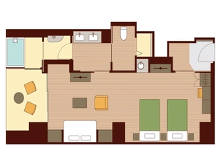 【白雪姫】当ホテル1室限定。温泉露天風呂付トリプル(3名様定員)