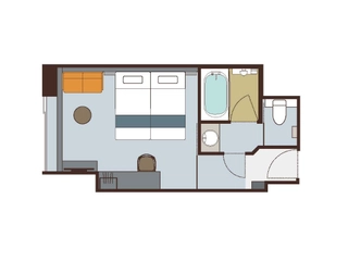 ハリウッドツインA(ユニットバス付)26平米