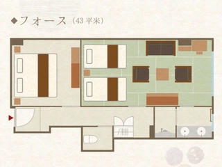 【ルームマップ】フォース43平米