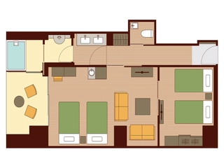 【白雪姫】温泉露天風呂付フォースB(4名様定員)