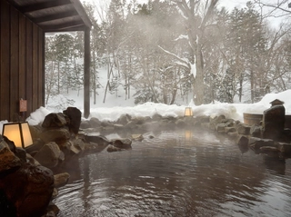 冬の露天風呂