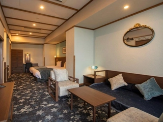 【客室/白雪姫】当ホテル1室限定。温泉露天風呂付トリプル。ユニバーサル対応のお部屋。