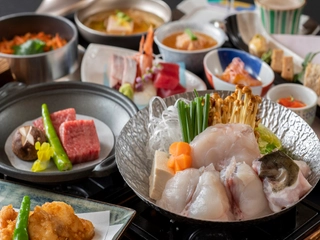【お食事処 花鳥】冬時期はふぐちり鍋と釜めしで贅沢に!
