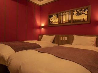 【客室/赤ずきん】温泉露天風呂付フォースA。