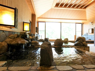 【大浴場】拾六の湯(岩風呂)/Stone bathtub