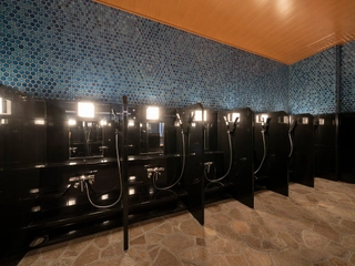 【天然温泉大浴場「水明の湯」(男性)洗い場】