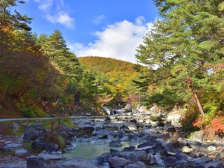 【観光】湯畑から徒歩圏内の「西の河原露天風呂」／Sainokawara Open air-bath