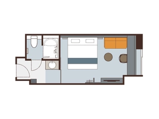 ダブル(シャワーブース付)23平米