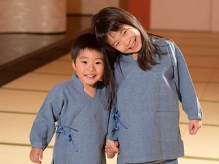 【無料サービス】お子様用の作務衣もご用意しております。(100㎝~140㎝)