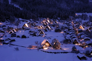 【景観】冬の天守閣展望台