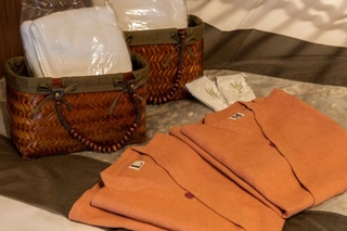 館内着は作務衣をご用意