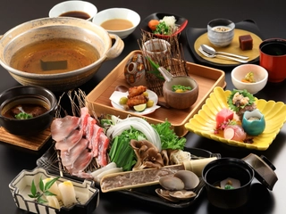 【ご夕食メイン】海の幸をふんだんに使用した「海鮮しゃぶしゃぶ」