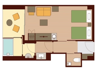 【ヘンゼルとグレーテル】温泉露天風呂付ツインルーム