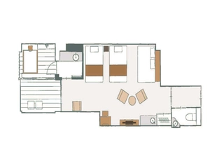 ツイン38㎡ 見取り図
