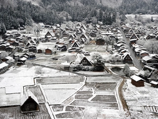 【景観】冬の天守閣展望台