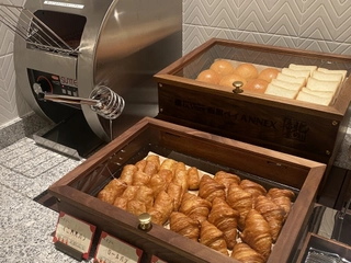 【朝食】「朝焼きクロワッサン」は絶品。トースターで少し温めてから食べるのがオススメです!