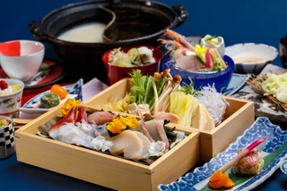 夕食(海鮮しゃぶしゃぶ)