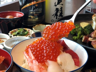 【朝食】「北海道産いくらかけ放題」で朝から贅沢に。