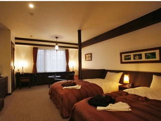 ■マウントビューツイン■旭岳が望める32平米のお部屋で、最大3名様までご宿泊頂けます。