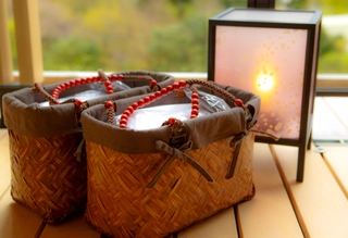 【客室設備】大浴場のお供「湯かご」