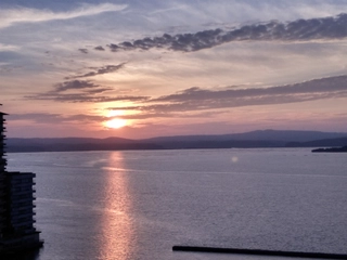 【眺望一例】夕陽を眺めならの湯浴みはまた格別です♪