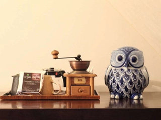 ■コーヒーミル■客室では手挽きコーヒーミルで淹れたてのコーヒーをお楽しみいただけます