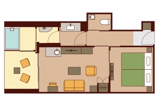 【赤ずきん】温泉露天風呂付きハリウッドツイン(2名様定員)