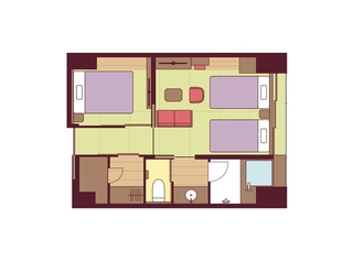 【デラックストリプル】間取り図