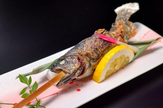 【夕食一例】岩魚の塩焼き ※別注