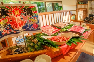 夕食バイキング