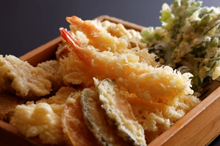 【夕食】揚げたての天ぷら