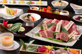 【飛騨牛炙り焼き会席】旬の食材と上質な飛騨牛をご堪能ください。