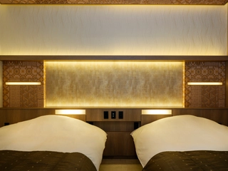 【広々洋室ツイン】広々とした客室で、ツインベッドをご用意。